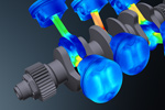 3D rendering of an aircraft engine and propeller