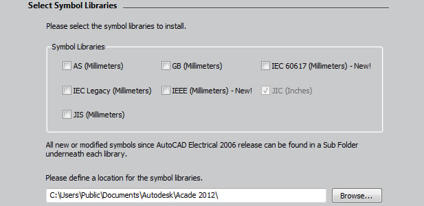 AutoCAD Electrical: Library Standards