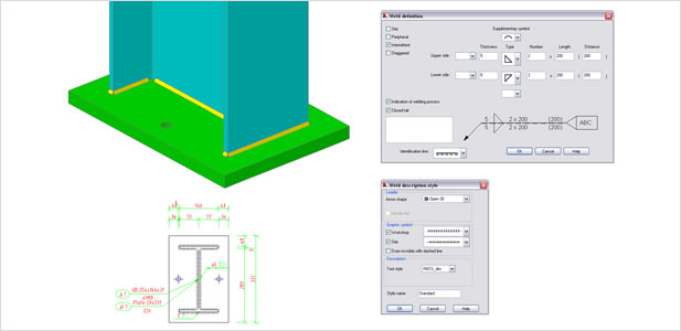 AutoCAD Structural Detailing: Weld Symbols on Drawings