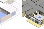 Revit architectural design software features construction modeling tools.