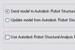The analytical model in Revit structural engineering software is bi-directionally linked with Autodesk Robot Structural Analysis