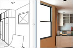 Capture design ideas in a photorealistic state with Revit family products.