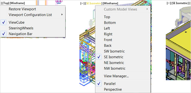 AutoCAD: In-Canvas Viewport Controls