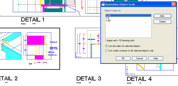 AutoCAD: Annotation Scaling