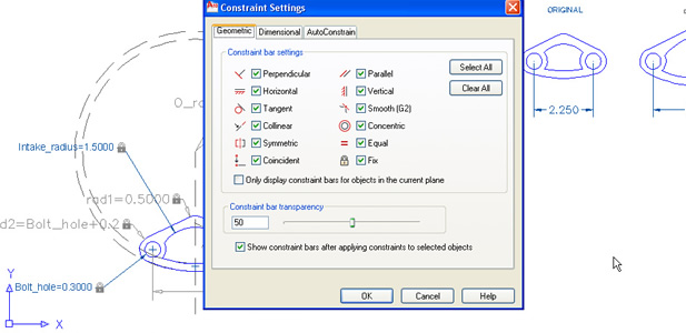 AutoCAD: Parametric Drawing