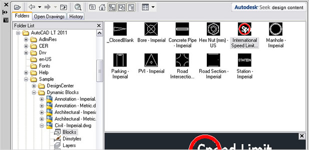 AutoCAD LT: DesignCenter