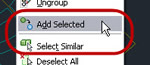 AutoCAD LT: Seleziona simili o Aggiungi selezione