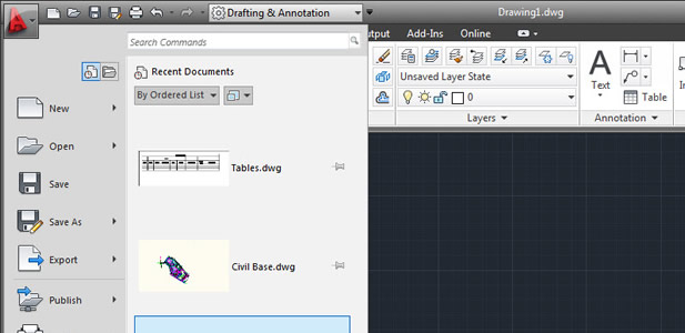 AutoCAD LT: User Interface
