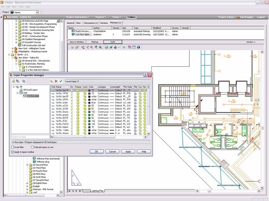 Autodesk Buzzsaw: Layer & Xref Management