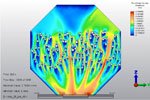 Chaotic Mixing for Engineered Wetlands