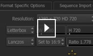 Smoke video tutorial: File format specific settings