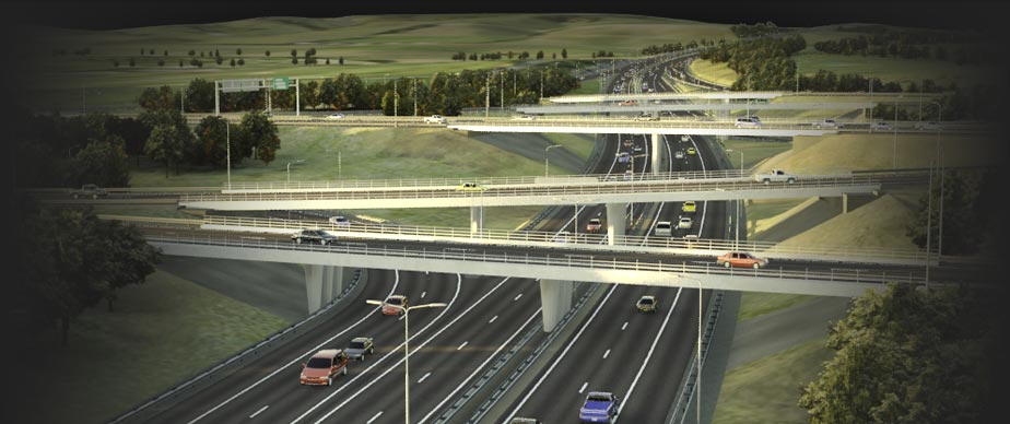 3D Image of Highways for the Present
