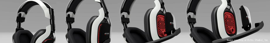 Award-winning gaming headsets:  industrial design by Astro Studios, Inc.