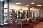 Rendering of the lighting design for the new stacks