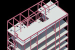 Odeh Engineers uses Autodesk Revit Structure, a structural analysis software solution, to design a new dormitory high-rise