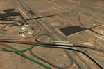 Renderings created in 3ds Max Design of Cordes Junction construction sequencing