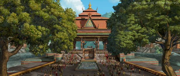 Tata Elxsi-VCL create palace rendering for animated feature film using Autodesk Maya and 3ds Max 3D modeling software