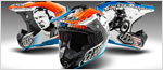 Racing helmets by Troy Lee Designs