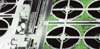Water and wastewater lines.