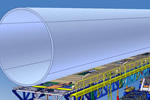 Rendering of portable cargo loader designed by Valiant Machine &amp; Tool