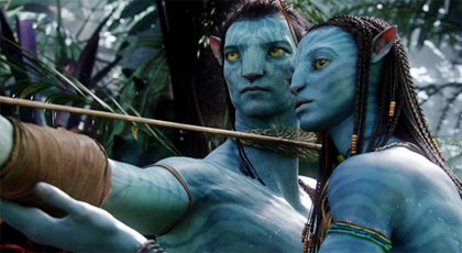 Neytiri向Jack傳授在潘朵拉星球的生存技能