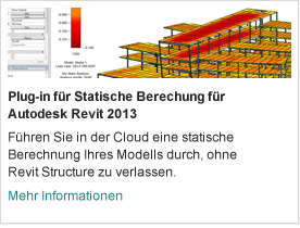 Plug-in für Statische Berechung für Autodesk Revit 2013