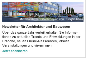 Newsletter für Architektur und Bauwesen