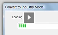 Populate industry model from FDO data sources or DWG files, map feature classes, and attributes.