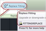 Remplacez automatiquement un raccord calculé équivalent entre plusieurs segments Fluides grâce au nouvel outil Remplacer le raccord.