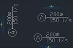 L'optimisation des étiquettes de nomenclature contribue à une meilleure précision et permet de mieux maîtriser la rotation des étiquettes et des attributs d'étiquettes pour l'affichage.