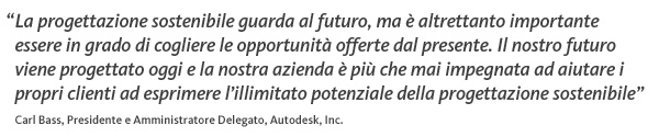 La progettazione sostenibile guarda al futuro, ma è altrettanto importante essere in grado di cogliere le opportunità offerte da